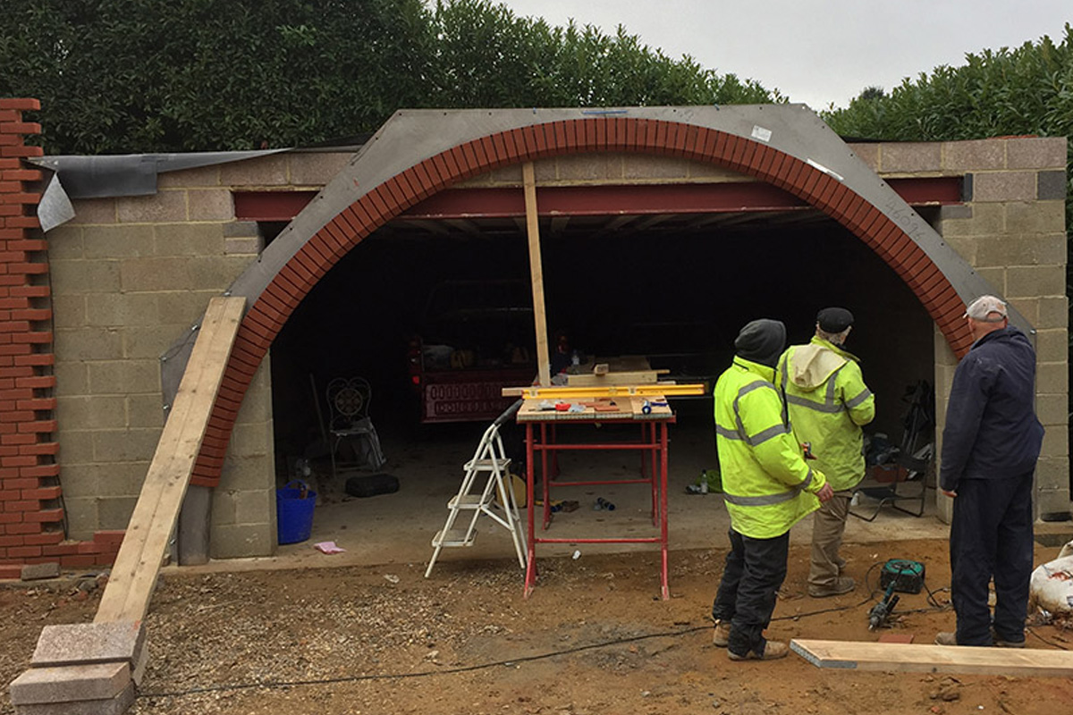 Brick arch construction