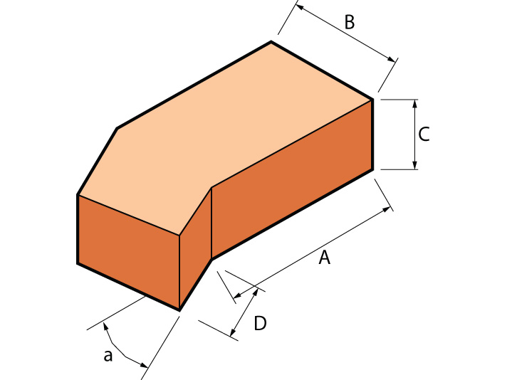 Special Shape - AN.3 INTERNAL ANGLE (DOG LEG) (LEFT OR RIGHT HAND)