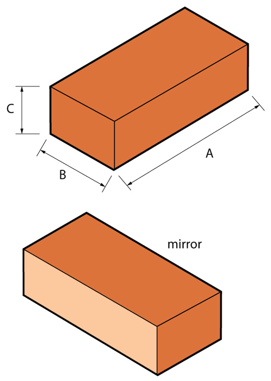 Special Shaped Bricks - BD.1.3 STANDARD BRICK FACED ON BED SURFACE