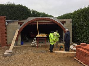 Brick arch construction by Apex BrickCutters