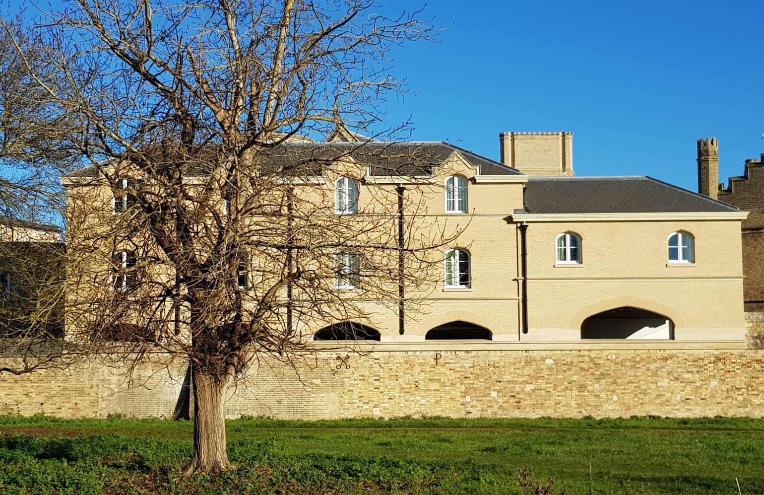 Structural brick arches at Peterhouse College Cambridge