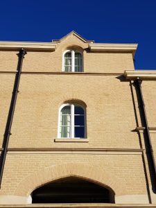 Structural brick arches at Peterhouse College Cambridge