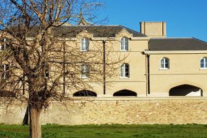 Structural brick window arches, created by Apex BrickCutters, at Peterhouse College.